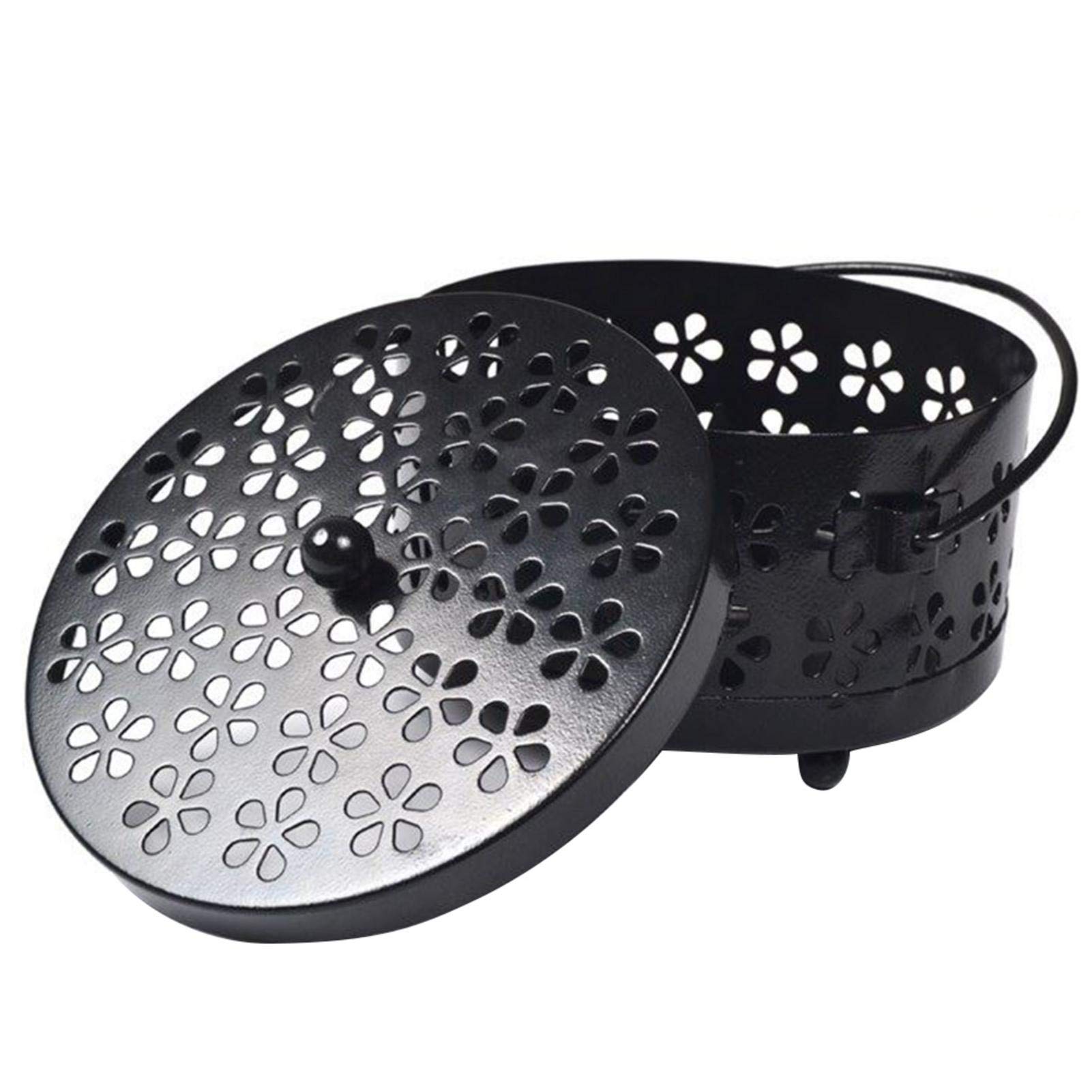 Amazon.co.jp: 蚊取り線香入れ、メタルホロウ、フローラルモスキート